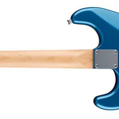 Fender Standard Stratocaster, Laurel Fingerboard, White Pickguard, Aqua Marine Metallic image 5