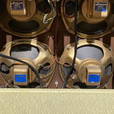 Gibson Maestro GA-45 1955 4x8” guitar/harp combo - Blue/Cream image 11