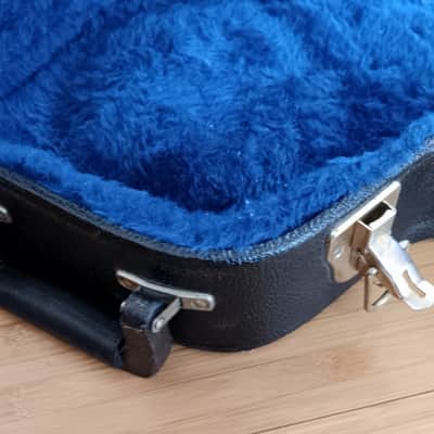 TKL Ibanez AS100C Guitar Case 2010s Artcore Semi-hollow Hardshell Case - Black with Blue Interior image 4