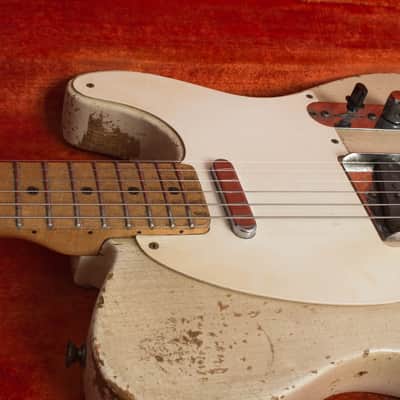 Fender Telecaster Solid Body Electric Guitar (1958), ser. #026990, black tolex hard shell case. image 14