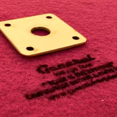 General Vintage Tone Vintage Original Specs 1954 - 1956 output Jack plate for Les Paul®️ CAB “ Cellulose Acetate “ Cream image 6