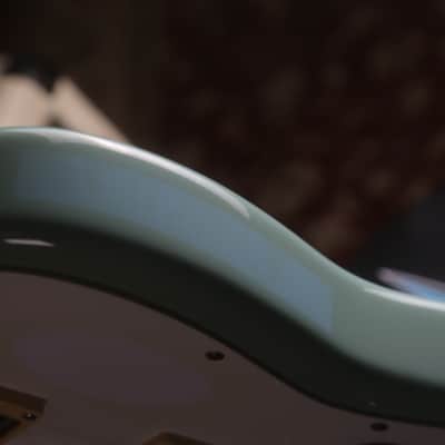 1999-2002 Fender Japan Offset Hybrid w/ JG66 Jaguar Neck / HH / Tune-O-Matic - Sonic Blue image 18