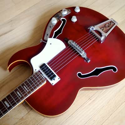 1968 Vox Apollo V266 Vintage Hollowbody Electric Guitar w/ Effects, Italy Eko Viper image 10