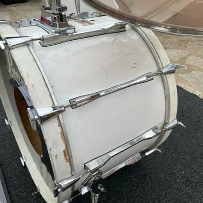 Pearl MLX Maple White 4pc Drum Set Kit owned by James Kottak Ex Scorpions !!! image 11