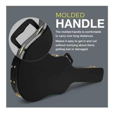 Knox Gear KN-GC02 40-Inch Hard Shell Acoustic Concert Guitar Case image 4