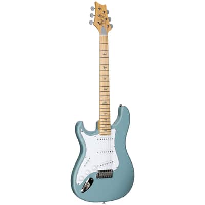 PRS Paul Reed Smith SE Silver Sky Electric Guitar, Left-Handed, Maple Fretboard (with Gig Bag), Stone Blue image 2