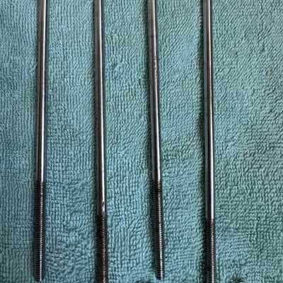 Ludwig Lot of 8 Pre Serial Bowtie Clubdate Bass Drum Tension Rods + Claws 7” Lot #2 60s - Chrome image 6