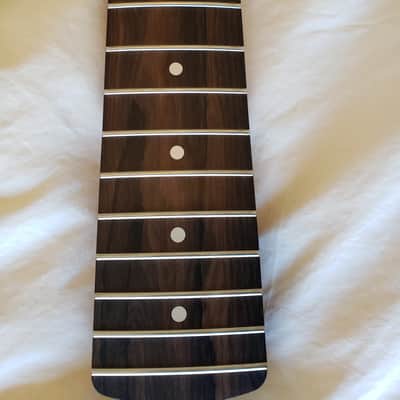 $575 Warmoth Deluxe 5 in line Jazz Bass neck in Rosewood - Ziricote fretboard plus Gotoh GB7 tuners image 6