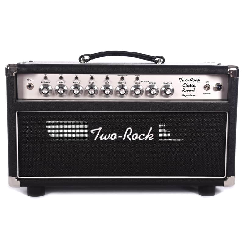 Two Rock Classic Reverb Signature Silver Anodized 100w Head w/Footswitch & Silver Skirted Knobs Pre-Order image 1