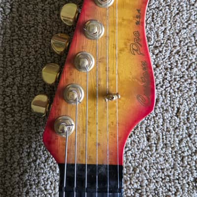 early-90s Valley Arts Custom Pro T-shape Tele Sunburst Mike McGuire signed image 3