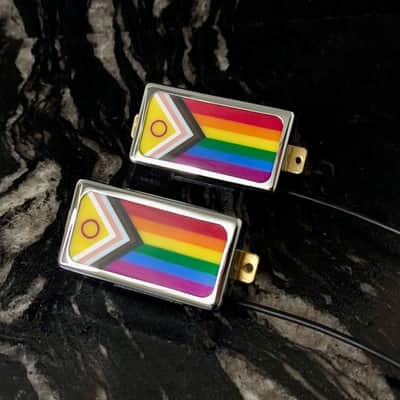 Elysian Pickups Valkyrie A5 Rare Pride Flag Rainbow Humbucker Set image 1