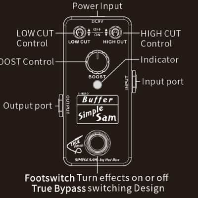 Simple Sam Buffer Mikro Guitar Effect Pedal True Bypass Astounding Tone image 4