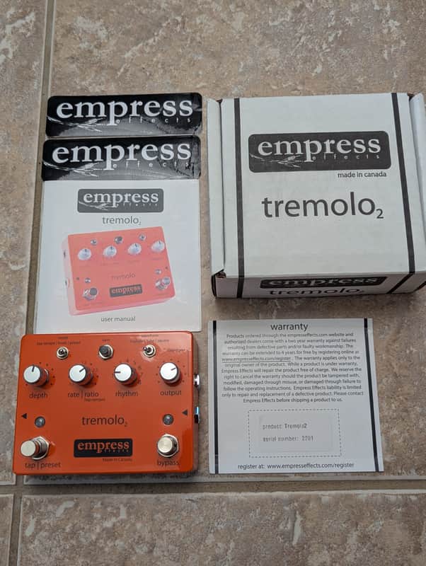 Empress Effects Tremolo 2 2010s - Orange image 1