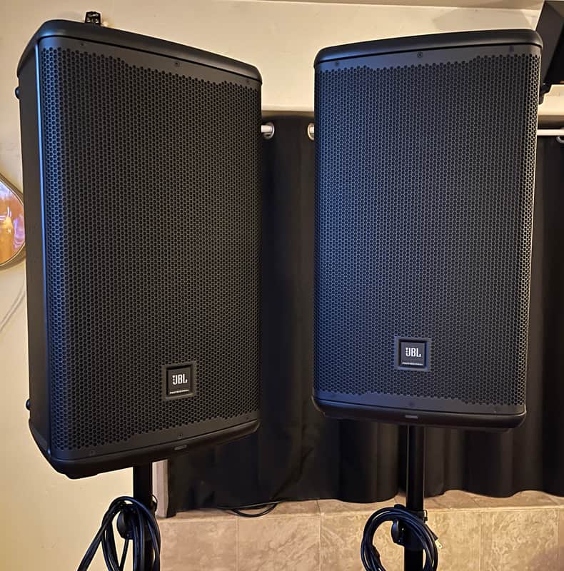 JBL EON712 2-Way 1300-Watt Powered Loudspeaker 2021 - Present - Black imagen 1