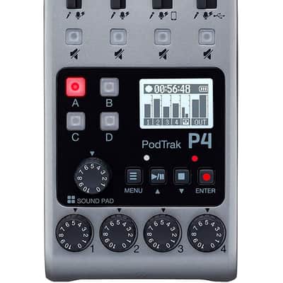 Zoom PodTrak P4 Portable Multitrack Podcast Recorder image 1