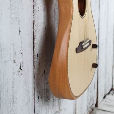 Fender Highway Series Parlor Acoustic Electric Guitar Natural w Deluxe Gig Bag image 11