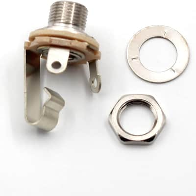 Electric Guitar Output Jack, Switchcraft #11 1/4 Guitar Jack, Audio Jack for Quarter Inch Cable, Nickel Plate Contact, Mono Output Jack, Bulk Lot of 10 image 2
