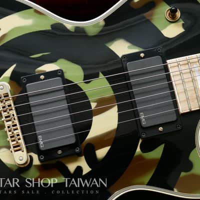 2004 Gibson Custom Shop Zakk Wylde Bullseye Camo Les Paul Custom with Signed image 10