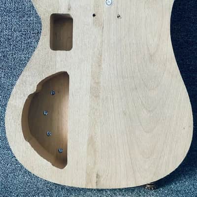 Solid Basswood Bass Guitar Unfinished DIY Project Body image 5