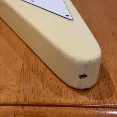 Vantage  FV575 1980 Flying V aged white vintage Japanese w/ohsc image 9