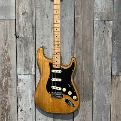 Nice 1977 Fender Stratocaster  Natural with Maple Fretboard , Great Player Includes Pro Setup & Original Hard Shell Case ! image 19