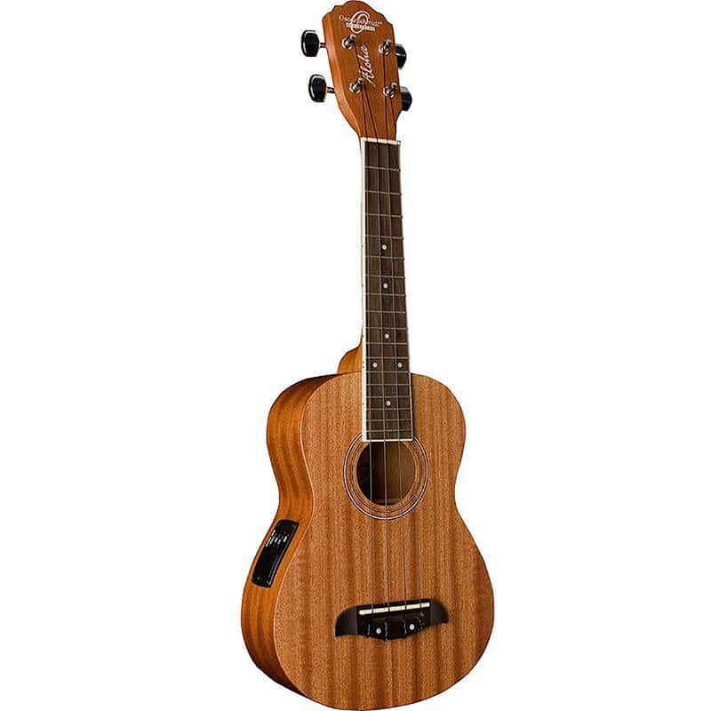 Oscar Schmidt OU2E All Mahogany Concert Size 4-String Acoustic-Electric Ukulele image 1