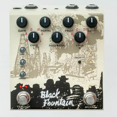 Old Blood Noise Endeavors Black Fountain Stereo Delay Pedal- Cream- New! image 1