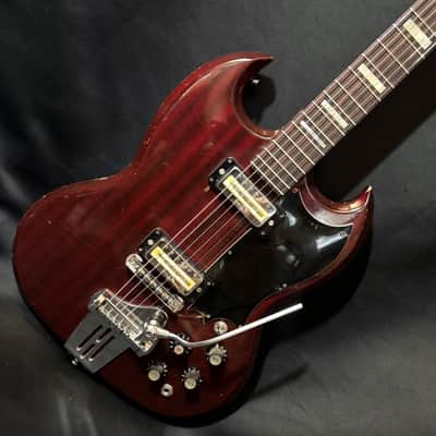 Hofner 174 SG Style Guitar - Model 513 Single Coil Pickups - Lots of Nicks and Dings and Finish Creases - Solid Player - 1972 image 3