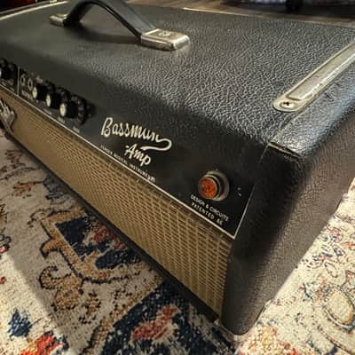 Fender Bassman 1966 2-Channel 50-Watt Guitar Amp Head 1964 - 1967 - Black Panel image 4