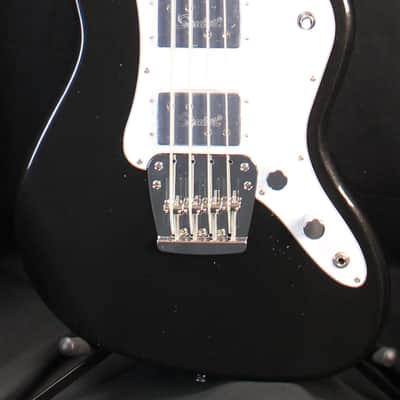 Squier Paranormal Rascal Bass HH Metallic Black Electric Bass Guitar 9lbs 10oz image 1
