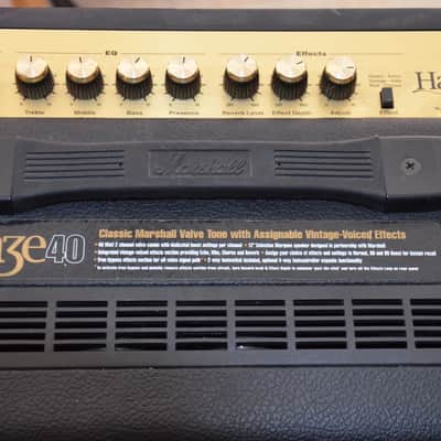 Marshall Haze40=40 Watts 1x12" tube combo=fat rock tone+digital effects=great vintage+modern sounds! List price was 779€ image 4