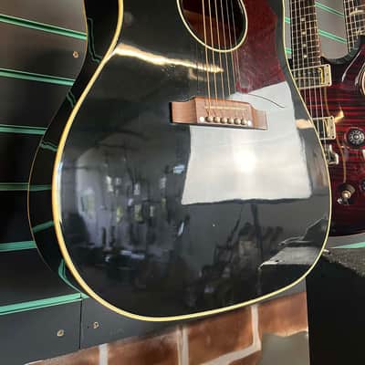 Gibson 1950s J45 Original Ebony 2021 Dreadnought Electro-Acoustic Guitar image 3