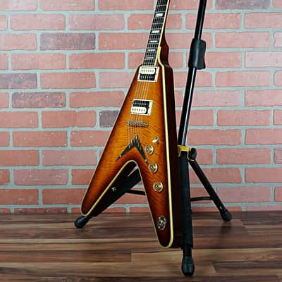Dean V 79 Select Flame Top Vintage Sunburst With Matching Headstock Made in Korea 1999 With Case image 4