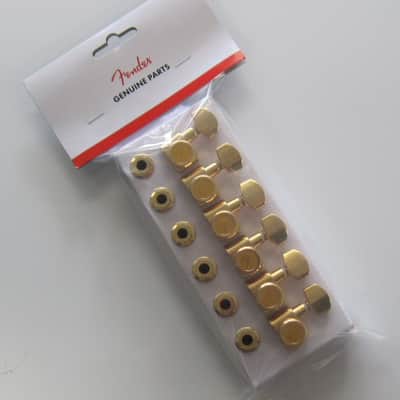 Fender Gold Locking Tuners for Standard Deluxe Professional Elite Ultra 0990818200 image 1
