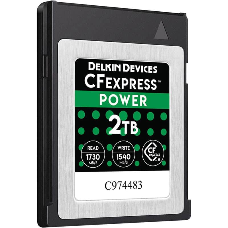 Delkin Devices 2TB CFexpress POWER Memory Card image 1