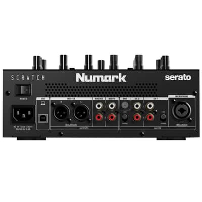 Numark Scratch 24 Bit 2-Ch Professional Serato DJ Mixer w Software & Black Case image 18