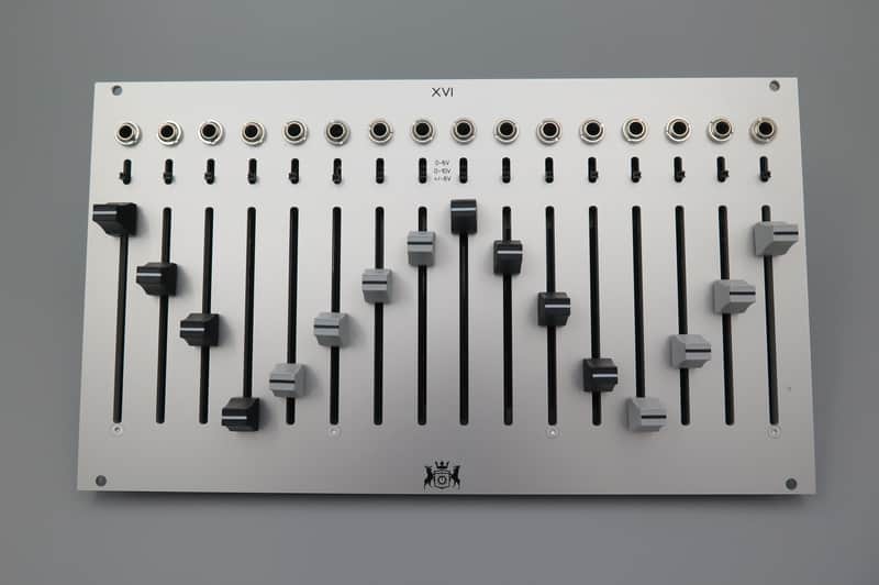 XVI Euro 16 Channel Fader Bank with CV, I2C, and MIDI - Natural / No LED with Plain Caps image 1