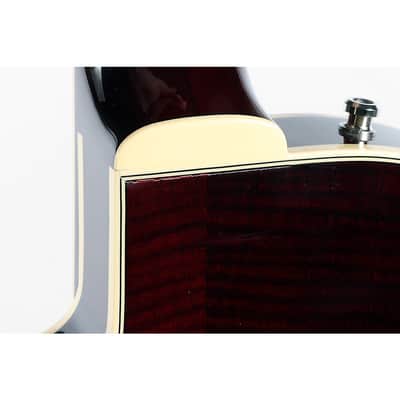 Gretsch Guitars G6659TFM Players Edition Broadkaster Jr. Center Block Bigsby Semi-Hollow Electric Guitar Regular Dark Cherry Stain image 5