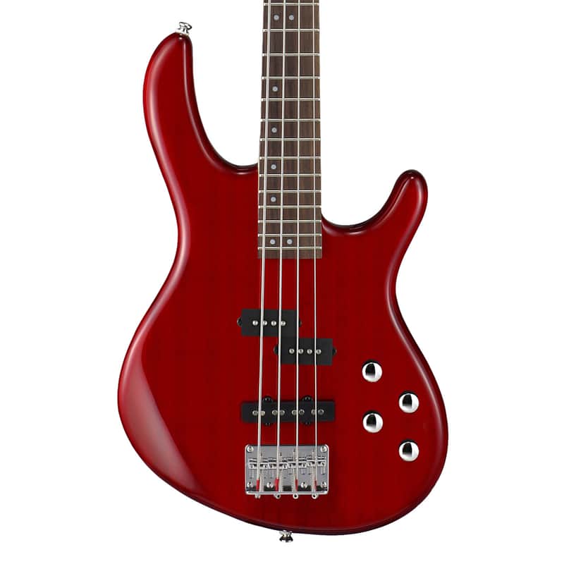 Cort Action Bass Plus 4-String Bass Guitar - Transparent Red - Open Box image 1