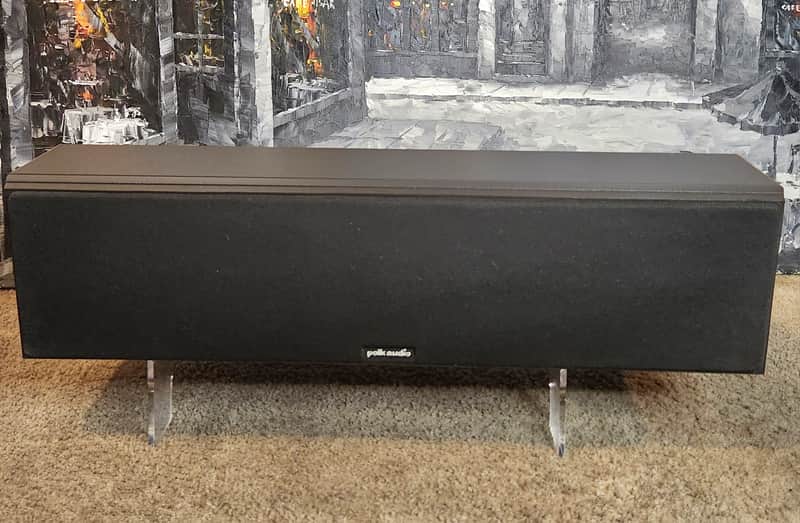 Polk Polk Audio CS350-LS vintage high-performance center channel speaker 90s - Black imagen 1