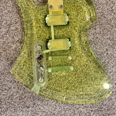 1999 BC Rich Mockingbird Transparent Acrylic Green – RARE – Gig Bag Included image 4