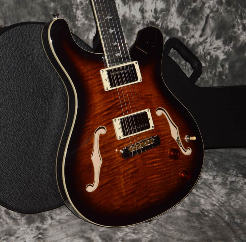 2022 PRS - SE Hollowbody II - Black Gold Burst image 1