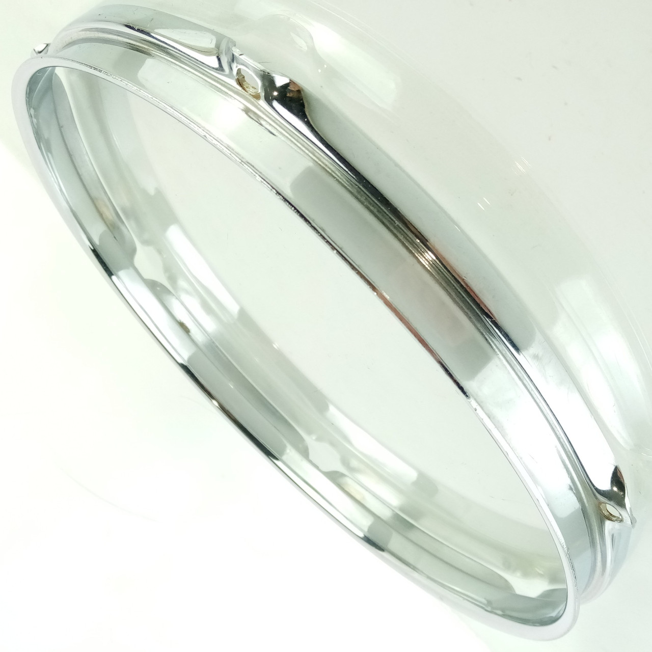 Ludwig 13" 2.3mm 6-Lug Tom Drum Batter Rim/Hoop Chrome Triple Flange Vintage 80s — main photograph