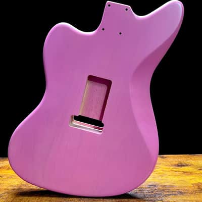 Warmoth Jazzmaster/ Flamed Maple Body & Neck “Pink Set” image 8