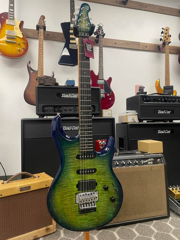 Ernie Ball Music Man L4 Steve Lukather BFR Family Reserve 150 pcs. 2025 - Green Tide 6-String Electric Guitar Floyd Rose *AUTHORIZED DEALER image 1