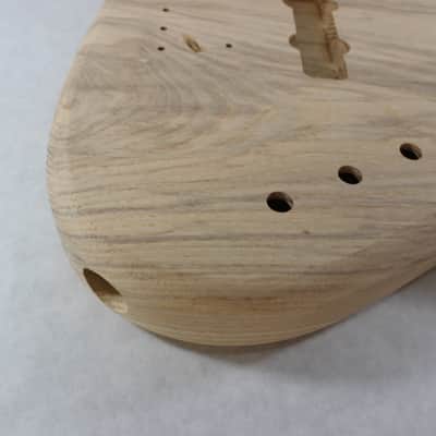 Unfinished Ash Jazz bass guitar body - fits Fender necks J1368 image 3