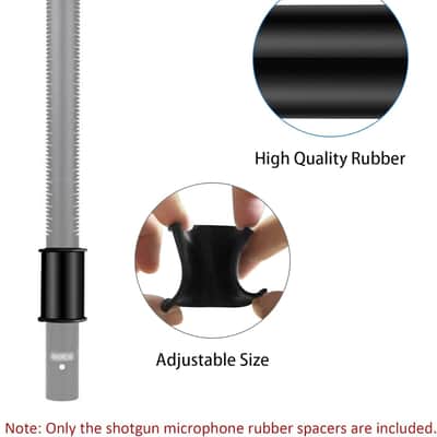 6 Pcs Microphone Shock Mount Rubber Spacer Tube Microphone Sleeve Washer Compatible With Sony Camcorder Rode Ntg, Sennheiser Mkh Shotgun Mic Fx3,Fs7,Fx6,Fx8,Fx9,Nx80,Fs5 image 5