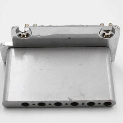 1980s-1990s Vintage Fender Stratocaster Standard Bridge ~CHROME~ STRAT USA Heavy BLOCK image 5