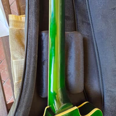 ONE OF A KIND Eastwood Bill Nelson Astroluxe Cadet Custom Prototype semi-hollow guitar Emerald Back image 15