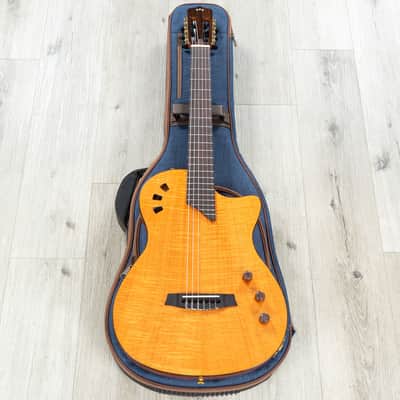 Mint Cordoba Stage Electric Nylon String Guitar, Pau Ferro Fretboard, Natural Amber image 14